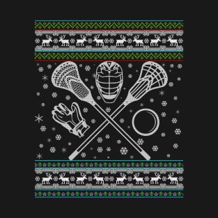 Lacrosse LAX Ugly Christmas T-Shirt