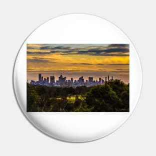 Melbourne Sunset from Yarra Boulevard Pin