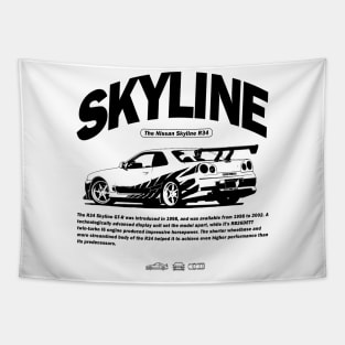 The Skyline GT R34 White Tapestry