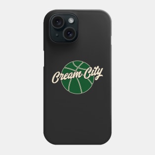 Cream City Milwaukee Wisconsin Basketball Fans Bucks Phone Case