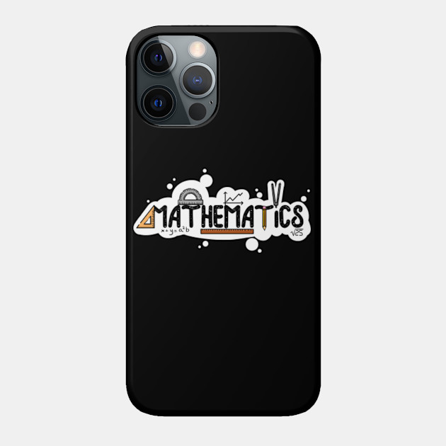 Funny science T-shirt math lovers T-Shirt "Math tools" - Math - Phone Case