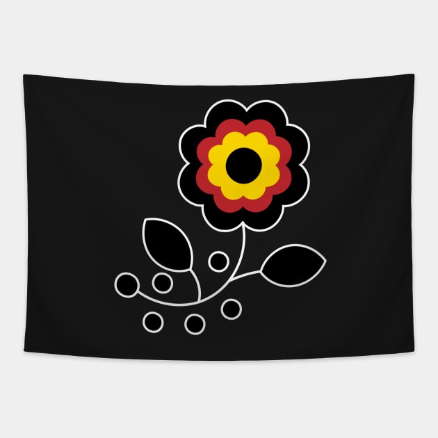 Ojibwe Flower Beadwork Indigenous WAWEZHI CANADA Tapestry by WAWEZHI