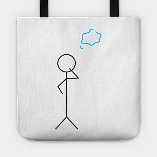 Thinking stickman Tote