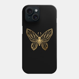 Gold Butterfly Phone Case