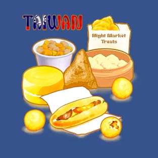 Taiwan Night Market Treats - Dim Sum Taro Balls Zongzi T-Shirt