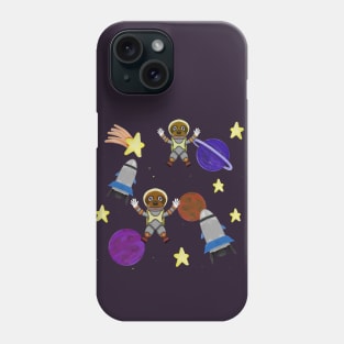 Cosmos sloths pattern Phone Case