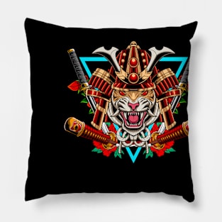 Tiger Samurai Pillow