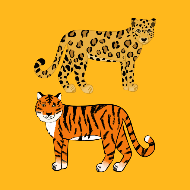 Jaguar & Tiger by tangerinetane