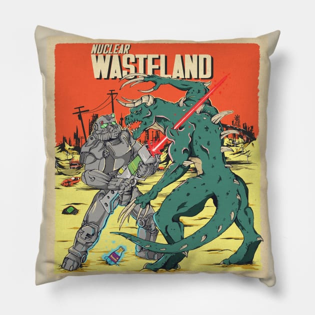 Surviving the Wasteland Pillow by Tosky