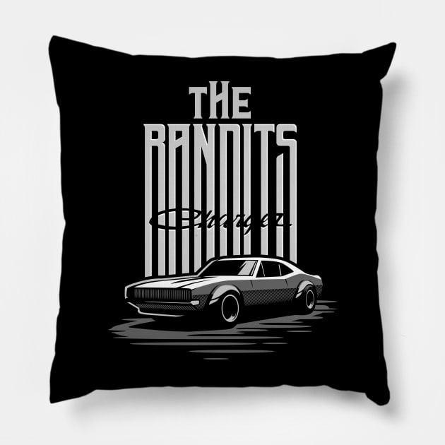 American Muscle car dodge Pillow by celengan