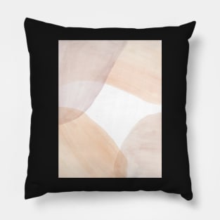 Pastel tone abstract shapes Pillow