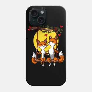 Cute Fox Couple Phone Case