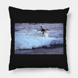 Emperor Penguin 'Flying' Home Pillow