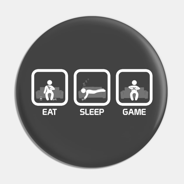 Eat, Sleep, Game (Console) Pin by TheHookshot