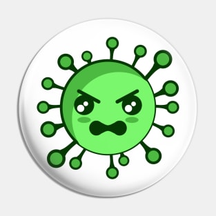 corona virus angry react Pin