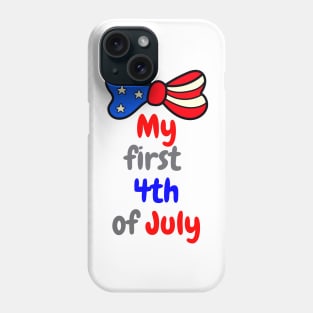 My first 4th of July cute baby independence day Phone Case