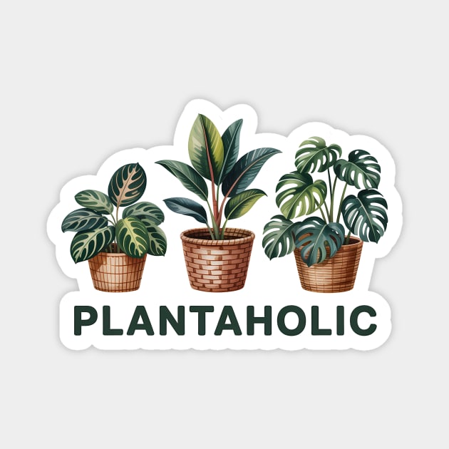 Plantaholic Funny Gardening Lover Saying Magnet by Rachel's Store 6