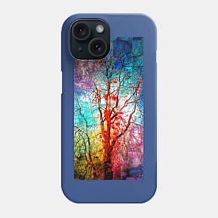 Falling Red Leaves Tree Phone Case