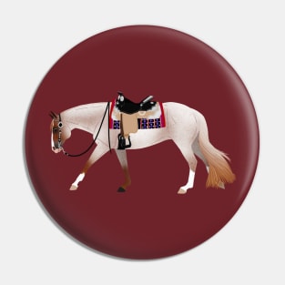 Red Roan Western Pleasure Horse - Equine Rampaige Pin