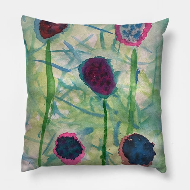 Flowers spring garden lover Pillow by larissasem