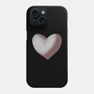 Gray Heart Phone Case