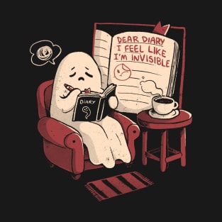 Feeling Invisible Ironic Dark Humor Ghost T-Shirt