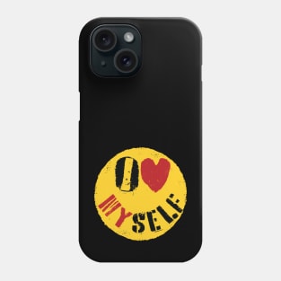 Empowering Graffiti Happy Face - Self Love Street Art Narcissistic Expressionism Phone Case