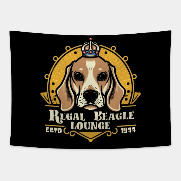 Regal-beagle Tapestry by Funny sayings