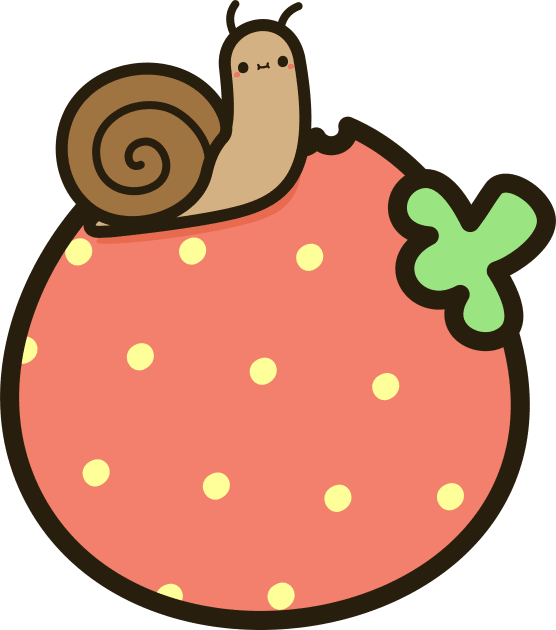 Cute snail on strawberry Kids T-Shirt by peppermintpopuk