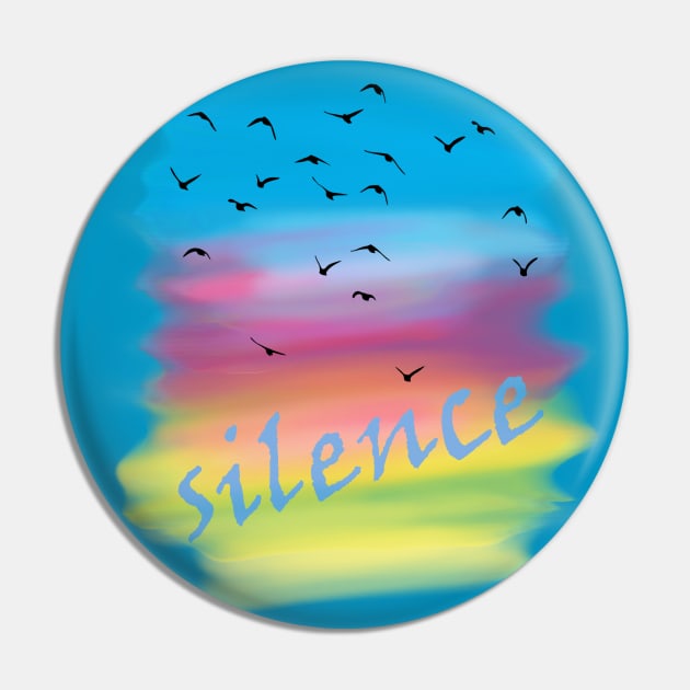 Silence Pin by Own LOGO