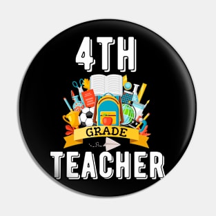 4th grade teacher, colorful back to school Pin