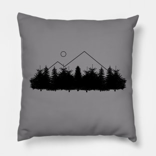 Minimalist Mountains Pillow