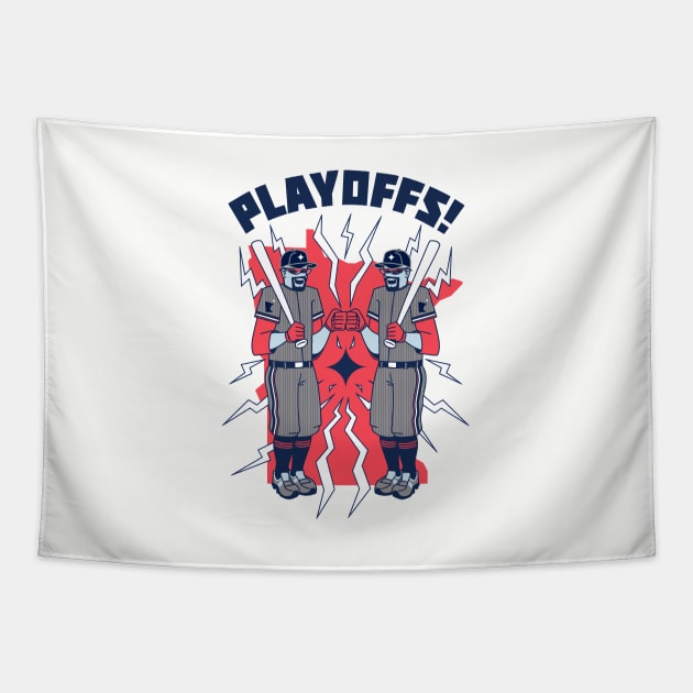 Minnesota Playoff Baseball Tapestry by mjheubach