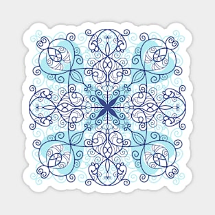 Blue Mandala Spiritual design Magnet