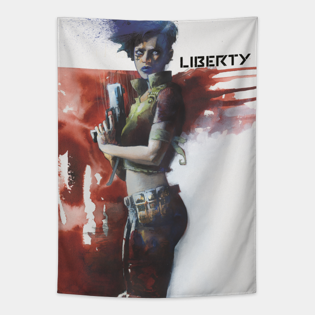 Twitch Dissolve Tapestry by Liberty Endures