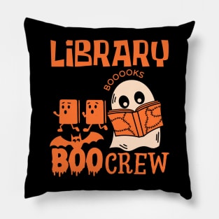 Library Boo Crew Halloween Pillow