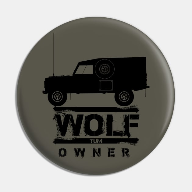 Land Rover Wolf/TUM Pin by Mindwisp