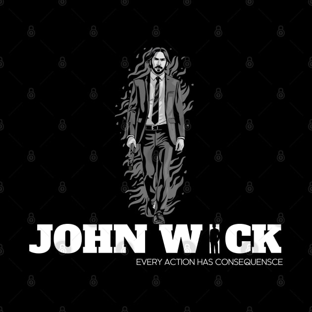 John Wick Fire by Aldrvnd