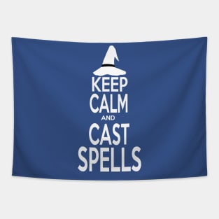 Keep Calm and Cast Spells Tapestry