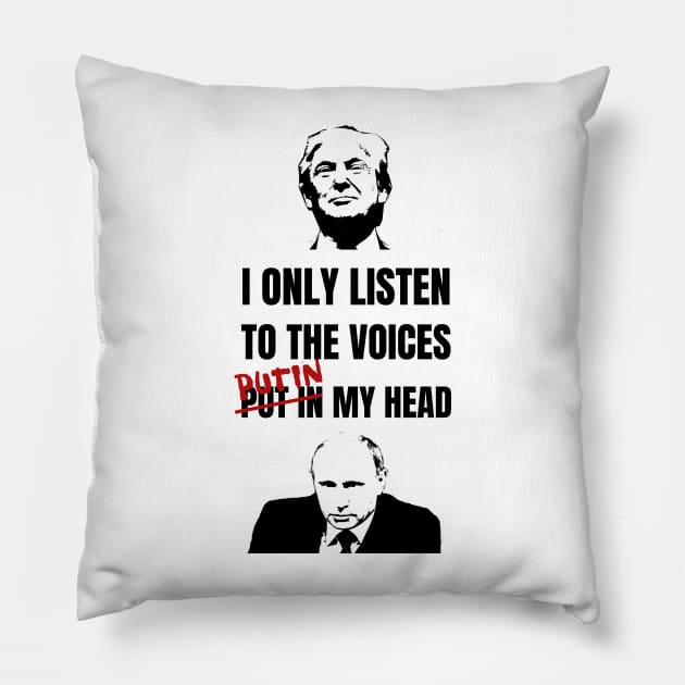 Funny Trump Voices Put in Head PUTIN Head Gifts Pillow by gillys