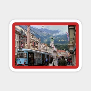 Innsbruck street scene Magnet