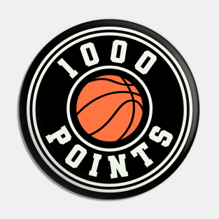 1000 Points Basketball Gift High School Basketball Mom Pin