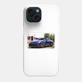 GTR Cartoon Drawing Action Print Phone Case