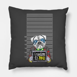 Pug quotes Freedom Pillow