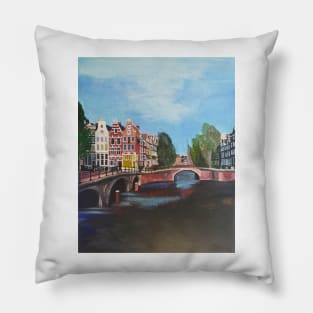 Holland, Amsterdam Canals Pillow