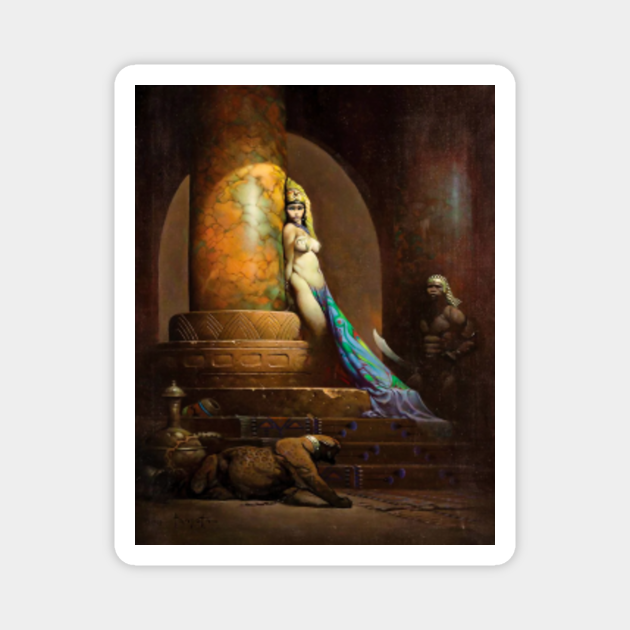 Frank Frazetta Fantastic Art Cleopatra Magnet Teepublic 