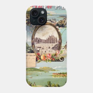 Chemins de fer PLM Italy Vintage Poster 1895 Phone Case