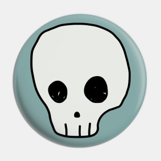 japanese cute skull Pin