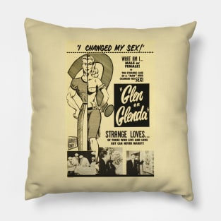 Classic Ed Wood Movie Poster - Glen or Glenda Pillow