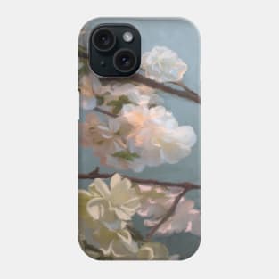 Silver Florals Phone Case